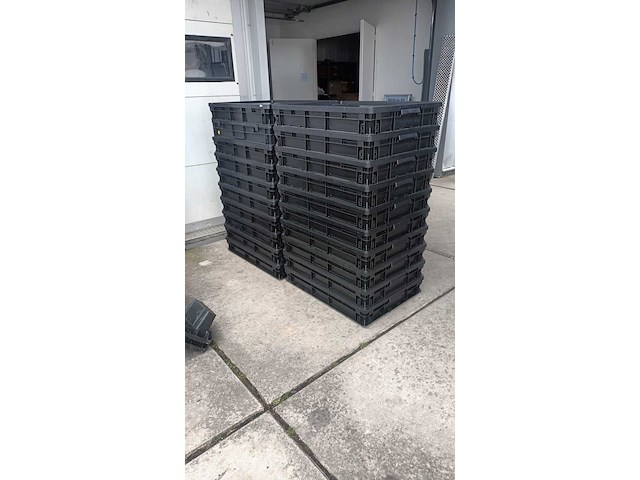 Ca. 20x bak met deksel, esd, engels, transporter, zwart - afbeelding 2 van  4