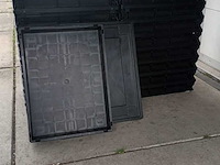 Ca. 20x bak met deksel, esd, engels, transporter, zwart - afbeelding 3 van  4