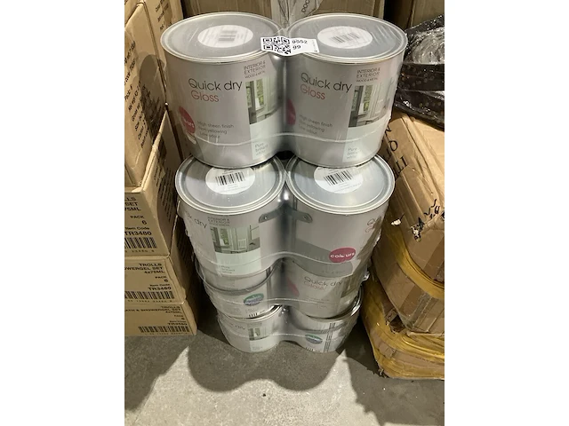 Ca. 20x blikken verf quick dry gloss, b&q, wit - afbeelding 1 van  4
