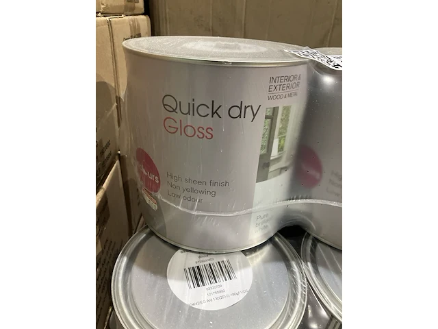 Ca. 20x blikken verf quick dry gloss, b&q, wit - afbeelding 2 van  4