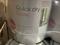 Ca. 20x blikken verf quick dry gloss, b&q, wit - afbeelding 2 van  4