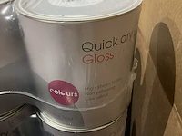 Ca. 20x blikken verf quick dry gloss, b&q, wit