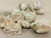 Ca. 20x blue caribbean calciet harten - afbeelding 4 van  4