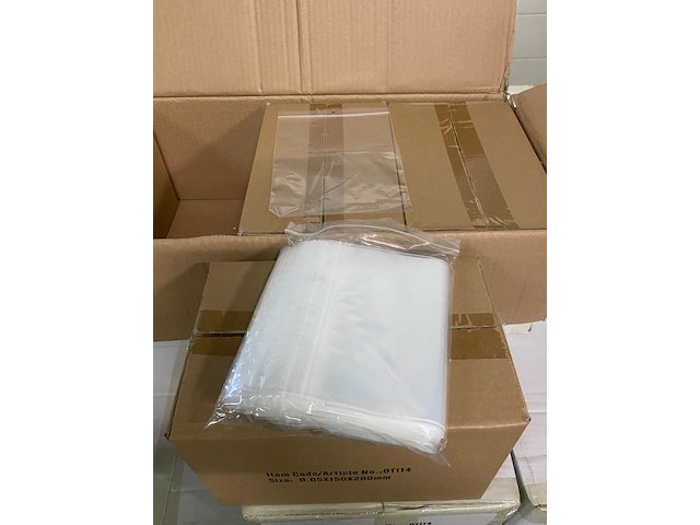 Ca. 20x doosje a 1000 stuks gripzakjes 150x200mm - afbeelding 3 van  5