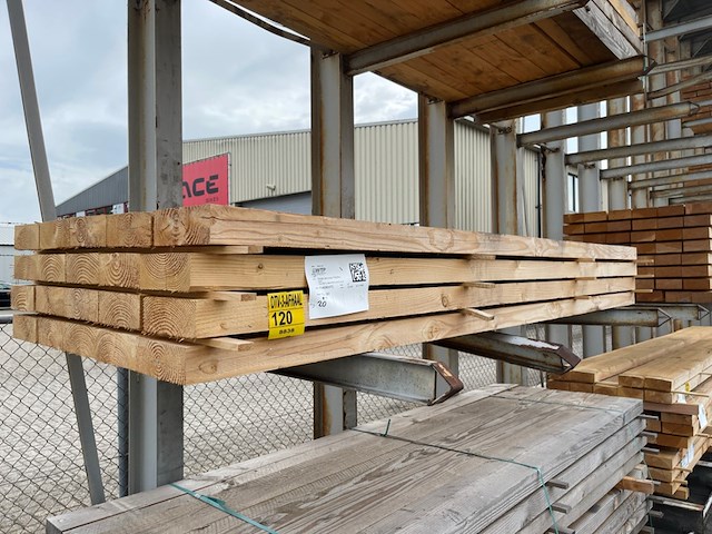 Ca. 20x douglas balken fijnbezaagd, 75x200mm, lengte 300cm - afbeelding 4 van  4