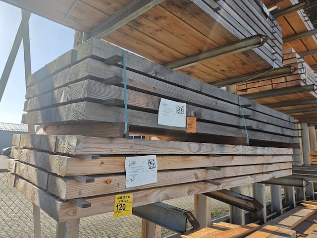 Ca. 20x douglas balken fijnbezaagd, 75x200mm, lengte 300cm - afbeelding 4 van  4