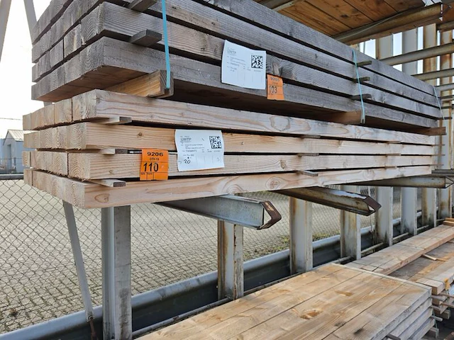 Ca. 20x douglas balken fijnbezaagd, 75x200mm, lengte 300cm - afbeelding 4 van  4