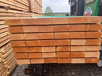 Ca. 20x douglas dakbalken fijnbezaagd, 75x200mm, lengte 300cm - afbeelding 3 van  4