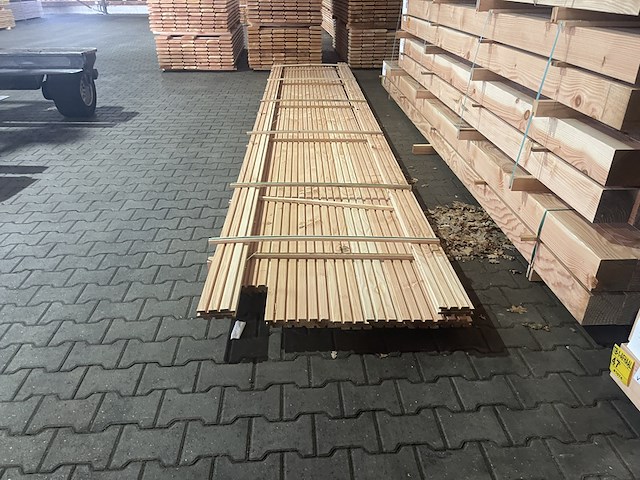 Ca. 20x douglas design- triple- deens profiel, 22x142mm, lengte 600cm - afbeelding 1 van  3