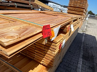 Ca. 20x douglas dubbele rhombus, 18x130mm, lengte 500cm - afbeelding 2 van  3