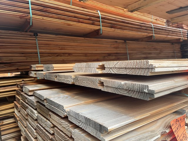 Ca. 20x douglas wisselsponning, 18x190mm, lengte 500cm - afbeelding 3 van  3