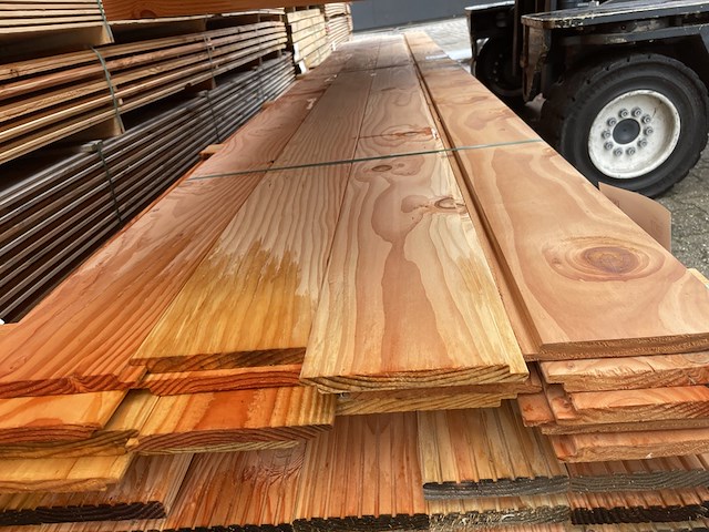 Ca. 20x douglas wisselsponning , 18x190mm, lengte 500cm - afbeelding 1 van  3