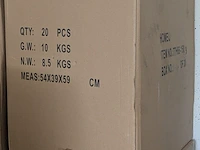 Ca. 20x fennek oplaadbare led zaklamp + accu's homeij, oplaadbaar, zwart - afbeelding 2 van  2