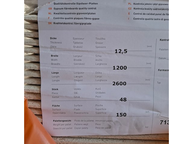 Ca. 20x fermacell plaat - afbeelding 5 van  5