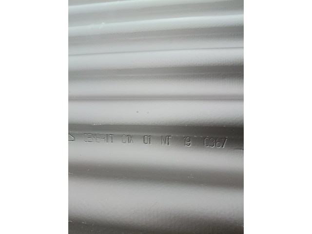 Ca. 20x golfplaat vezelcement, cemfort, zwart - afbeelding 2 van  3