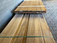 Ca. 20x guyana ipé planken geschaafd, 21x145mm, lengte 185cm - afbeelding 3 van  3