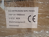 Ca. 20x hkc wpc wandpaneel 290x22, rosewood, 2026 - afbeelding 3 van  4