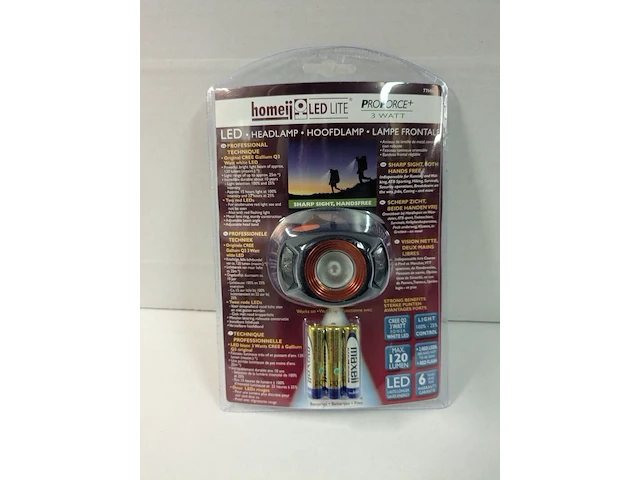 Ca. 20x hoofdlamp led, homeij, zwart / oranje - afbeelding 3 van  3