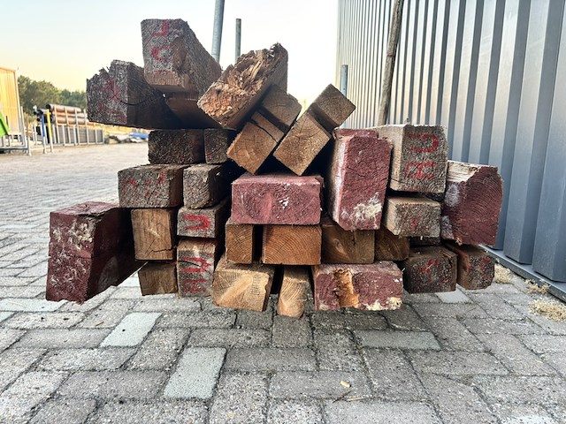 Ca. 20x houten gordingen - afbeelding 7 van  8