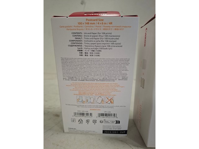 Ca 20x inkt- en papierset canon, rp-108 - afbeelding 3 van  4