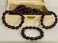 Ca. 20x jaspis breccie (dark) armbanden - afbeelding 4 van  4