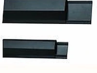 Ca. 20x kabelgoot aluminium, kopen voor weinig, zwart, 100 cm