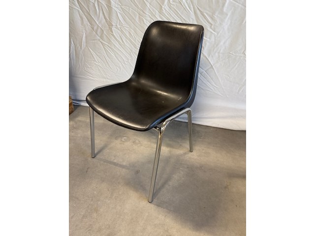 Ca. 20x kantinestoel berico plast, helene 1004/a, zwart - afbeelding 2 van  6