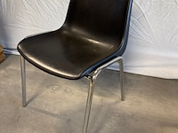 Ca. 20x kantinestoel berico plast, helene 1004/a, zwart - afbeelding 2 van  6