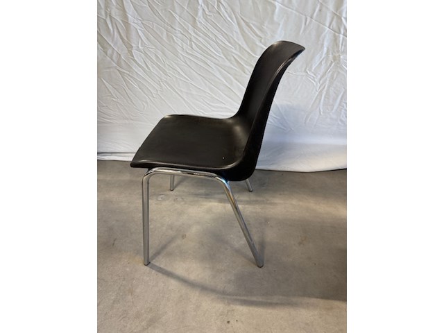 Ca. 20x kantinestoel berico plast, helene 1004/a, zwart - afbeelding 3 van  6