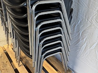 Ca. 20x kantinestoel berico plast, helene 1004/a, zwart - afbeelding 5 van  6