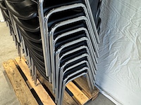 Ca. 20x kantinestoel berico plast, helene 1004/a, zwart - afbeelding 2 van  5