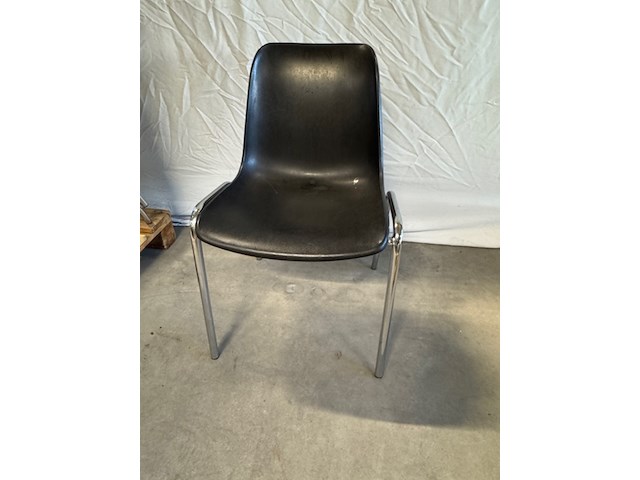Ca. 20x kantinestoel berico plast, helene 1004/a, zwart - afbeelding 3 van  5