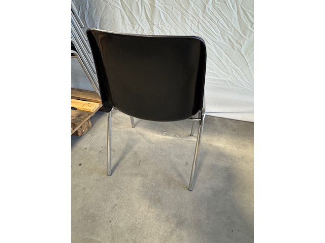Ca. 20x kantinestoel berico plast, helene 1004/a, zwart - afbeelding 4 van  5
