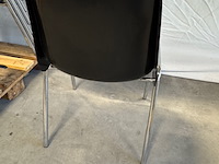 Ca. 20x kantinestoel berico plast, helene 1004/a, zwart - afbeelding 4 van  5