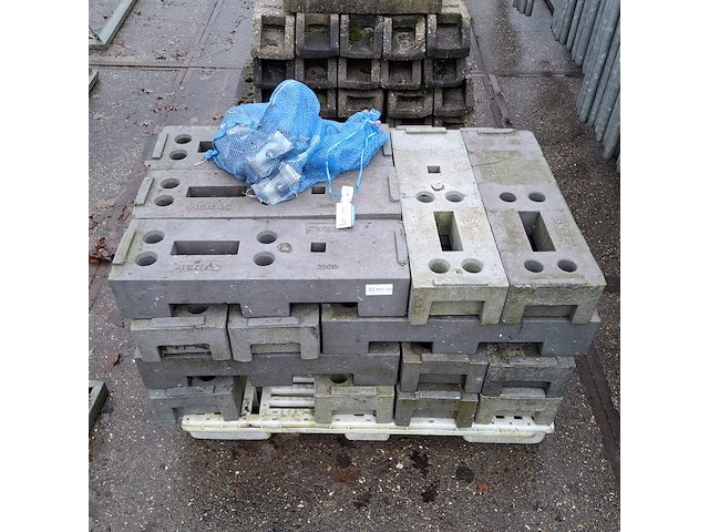 Ca. 20x kunststof bouwhekvoet, heras - afbeelding 3 van  8