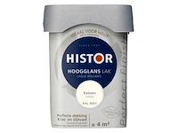 Ca. 20x lak hoogglans histor, perfect finish, katoen (9001), 0,25 liter