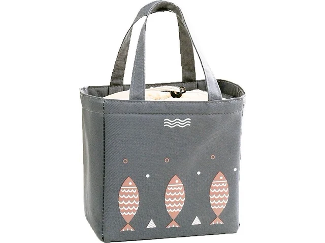 Ca. 20x lunchtas thermisch, donkergrijs beige - afbeelding 1 van  2