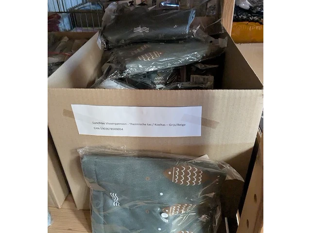 Ca. 20x lunchtas thermisch, donkergrijs beige - afbeelding 2 van  2