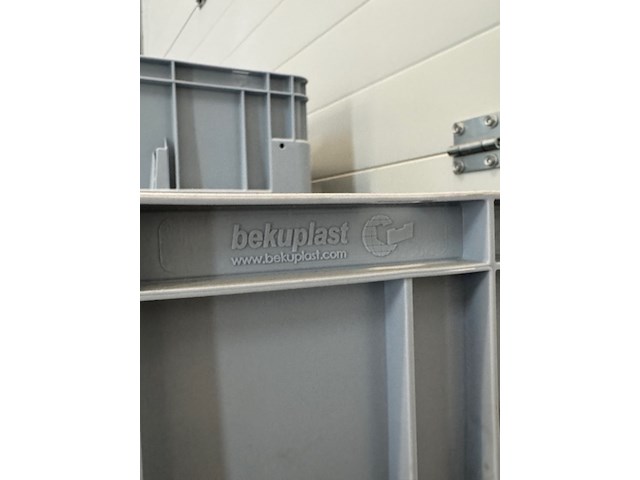 Ca. 20x magazijnbak, silverline enb basicline, grijs, op dolly - afbeelding 3 van  5