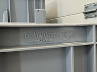 Ca. 20x magazijnbak, silverline enb basicline, grijs, op dolly - afbeelding 3 van  5