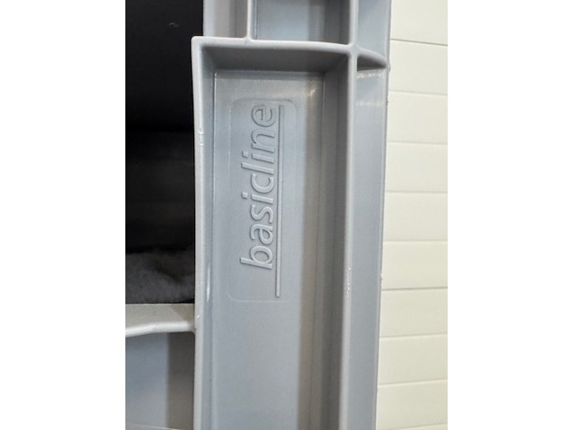 Ca. 20x magazijnbak, silverline enb basicline, grijs, op dolly - afbeelding 4 van  5