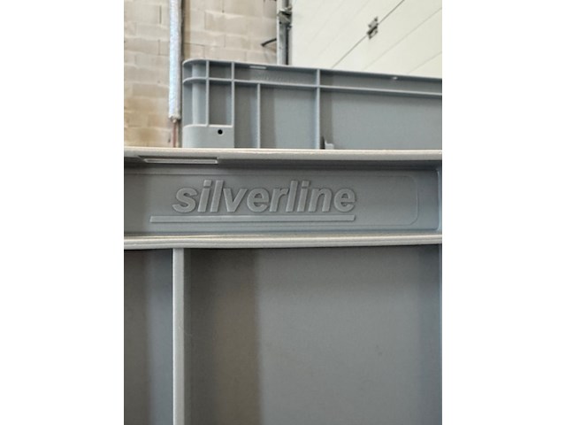 Ca. 20x magazijnbak, silverline enb basicline, grijs, op dolly - afbeelding 5 van  5