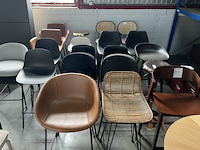 Ca. 20x mixpartij barkrukken van diverse merken, o.a. byfonq, hkliving, zuiver, hay, etc. - afbeelding 1 van  4