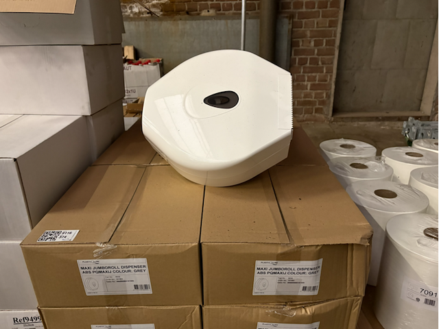 Ca. 20x papierrol dispenser, plastiqline - afbeelding 1 van  3