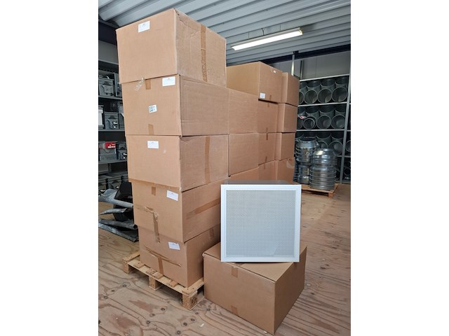Ca. 20x plafondrooster ptvdor 500 d=200 p=325, ral 9010 - afbeelding 1 van  4