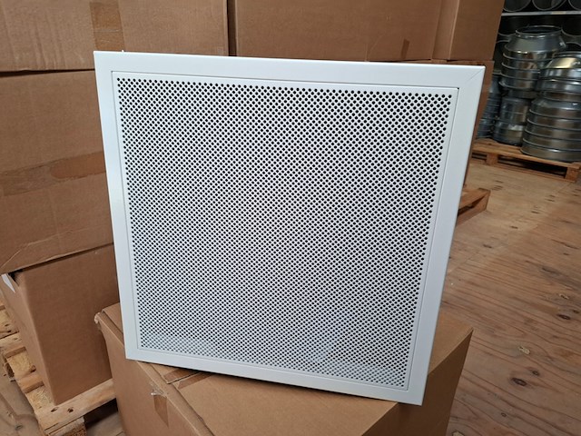 Ca. 20x plafondrooster ptvdor 500 d=200 p=325, ral 9010 - afbeelding 2 van  4