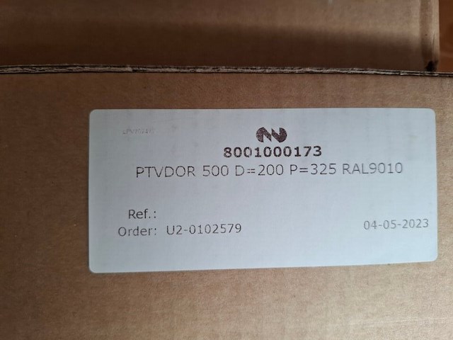 Ca. 20x plafondrooster ptvdor 500 d=200 p=325, ral 9010 - afbeelding 4 van  4