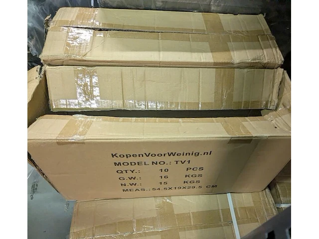 Ca. 20x platte tv muursteun, kopen voor weinig, tv1 flat, zwart, 84 - 140 cm - afbeelding 2 van  2