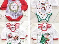 Ca. 20x rompertje voor de kerst, wit / groen / rood, diverse maten