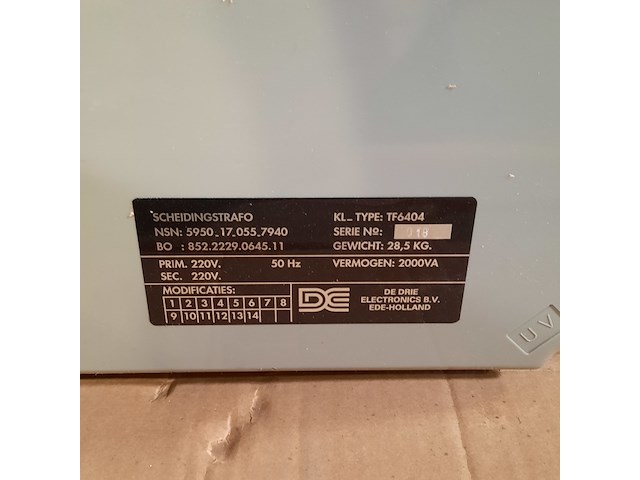 Ca. 20x scheidingstrafo, de drie electronics, 018 - afbeelding 3 van  4